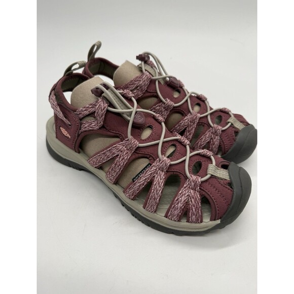 KEEN Women's Whisper Closed Toe Hiking Sandals Rose Brown Peach Pink Size 9 - Picture 8 of 12